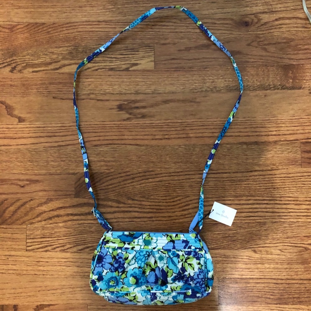 NWT Vera Bradley Floral Bag with Adjustable Strap